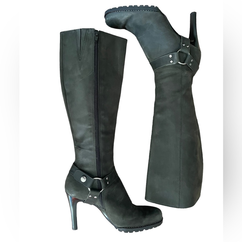 Gianni Bini Gray Suede Hercules Below the Knee Tall Boots Size 8 - Picture 2 of 10